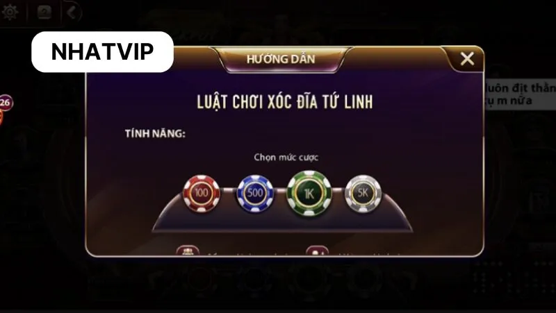 Hiểu rõ luật chơi xóc đĩa tứ linh Nhatvip